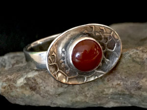 Metal Clay - Cup and Saucer Gemstone Ring @ A Place to Bead | San Marino | California | United States