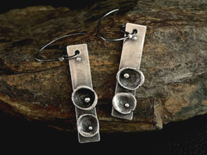 Metal Clay - Limpet Earrings @ A Place to Bead | San Marino | California | United States