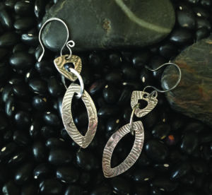 Metal Clay - Linked In Earrings @ A Place to Bead | San Marino | California | United States