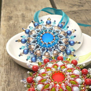 Victorian Grace Ornament - Freckled Pear Workshop & Trunk Show @ A Place to Bead | San Marino | California | United States