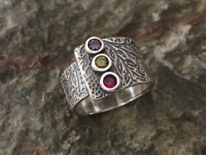 Metal Clay - Tic-Tac-Toe 3 In A Row Ring @ A Place to Bead | San Marino | California | United States