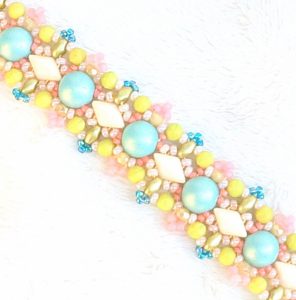Textured Borders Bracelet @ A Place to Bead | San Marino | California | United States