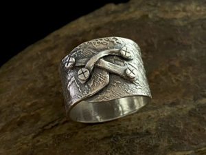 Metal Clay - X Marks the Spot Ring @ A Place to Bead | San Marino | California | United States