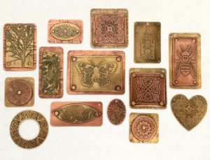 Mixed Metal Etching, Texturing, and Riveting @ A Place to Bead | San Marino | California | United States