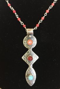Tryptic Semi-Precious Stone Pendant @ A Place to Bead | San Marino | California | United States
